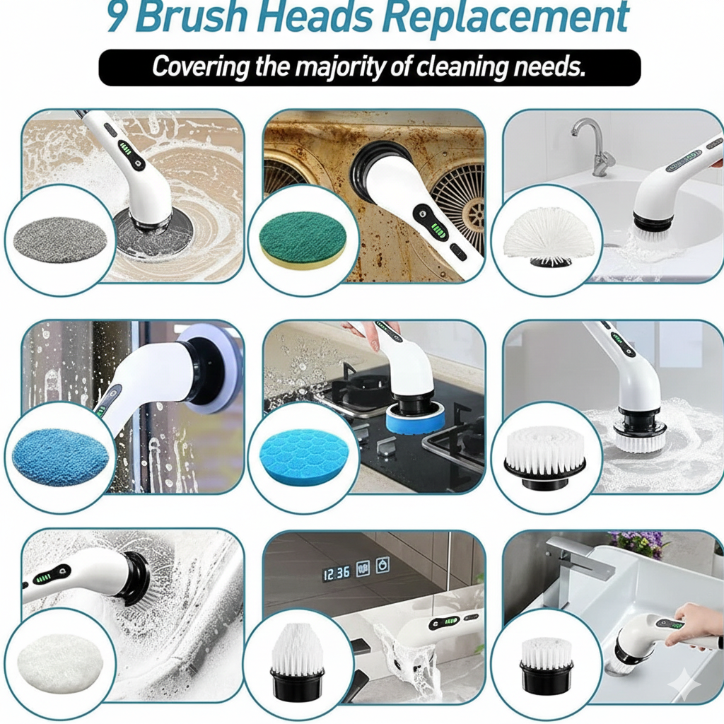 GharSaaf™ Electric Spin Scrubber