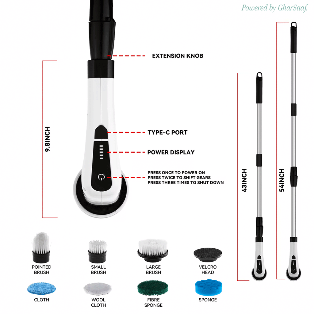 GharSaaf™ Electric Spin Scrubber